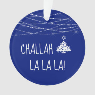 Elke kleur Challah La La Christmas Chanoeka Blauw Ornament