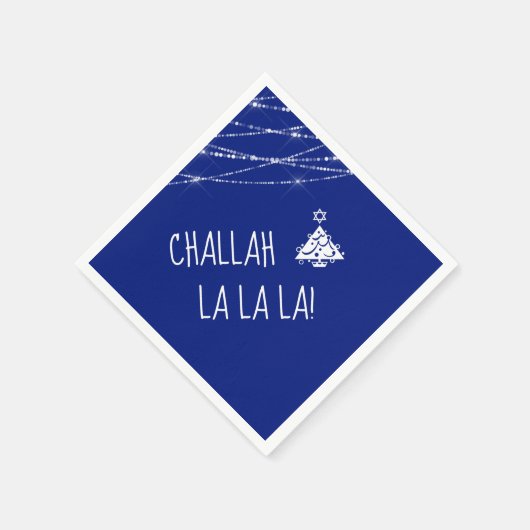 Elke kleur Chrismukkah Tree Schattige Challah La L Servet (Hoek)