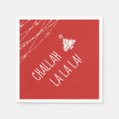 Elke kleur Chrismukkah Tree Schattige Challah La L Servet (Voorkant)