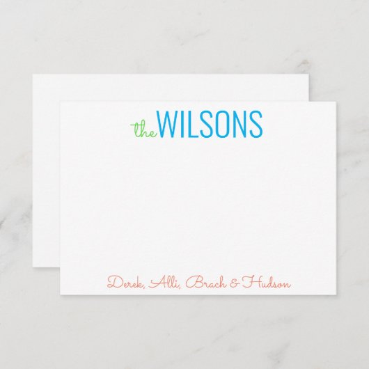 Elke kleur - de Notitiekaarten van de Manuscript & (Voorkant / Achterkant)