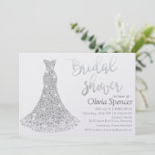 ELKE KLEUR - Diamond Bruids Douche Uitnodiging (Staand voorkant)