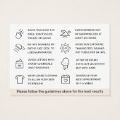 Elke kleur die haarverwijdering na de Kaart aanbev (Achterkant)