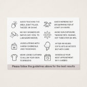 Elke kleur die haarverwijdering na de Kaart aanbev (Achterkant)