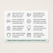 Elke kleur die haarverwijdering na de Kaart aanbev (Achterkant)