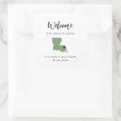 Elke Kleur die Louisiana Weddenschap Welkomsttas o Vierkante Sticker (Tas)