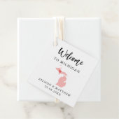 Elke Kleur die Michigan Weddenschap Welkomsttas Bedankjes Labels (In situ)