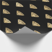 Elke kleur en gouden Diamond Pattern Overlay Cadeaupapier (Hoek)