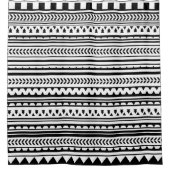 Elke kleur en zwart Aztec douchegordijn (Voorkant)