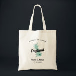 Elke Kleur Engeland Wales Wedding Welcome Tote Bag<br><div class="desc">Het weekend van de bruiloft heet cadeautas voor gasten uit de stad voor je bruiloft, met afbeelding van het Verenigd Koninkrijk. U kunt de kleuren voor om het even welk deel van dit ontwerp uitgeven, evenals het hart naar de plaats van uw bruiloft verplaatsen. Om kleuren te veranderen, personaliseert de...</div>