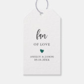 Elke Kleur Fan van Liefde, Handventilator Favoriet Cadeaulabel (Voorkant)