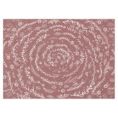 Elke kleur Floral Garland Swirl Katoen Tafelkleed (Voorkant (Horizontaal))