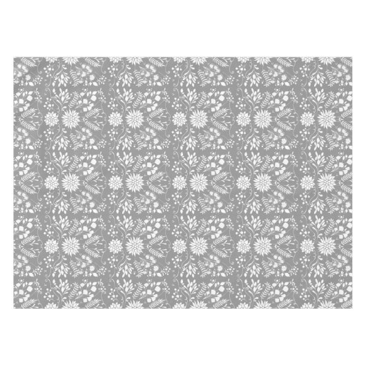 Elke kleur Floral Garland Swirl Katoen Tafelkleed (Voorkant (Horizontaal))