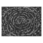 Elke kleur Floral Garland Swirl Katoen Tafelkleed (Voorkant (Horizontaal))