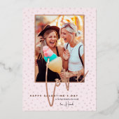 Elke kleur | Foto van Happy Galentine's Day Folie Feestdagenkaart (Voorkant)