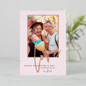 Elke kleur | Foto van Happy Galentine's Day Folie Feestdagenkaart (Staand Voorkant)