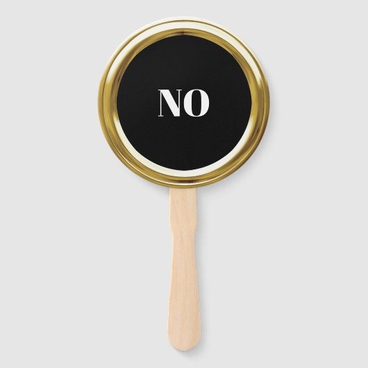 Elke kleur Gold Lijst Game Paddles Handwaaier (Achterkant)