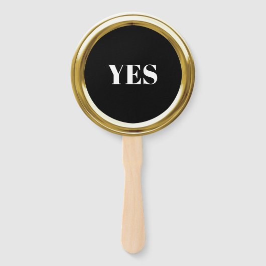 Elke kleur Gold Lijst Game Paddles Handwaaier (Voorkant)