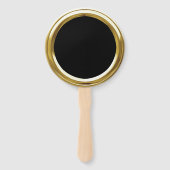 Elke kleur Gold Lijst Set van ventilatoren Handwaaier (Achterkant)