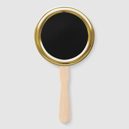 Elke kleur Gold Lijst Set van ventilatoren Handwaaier (Achterkant)