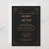 ELKE KLEUR - Great Gatsby Art Deco Uitnodiging (Voorkant)