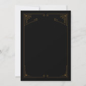 ELKE KLEUR - Great Gatsby Art Deco Uitnodiging (Achterkant)