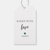 Elke Kleur Hart Gebakken Met Liefde Label, Thuisge Cadeaulabel (Voorkant)