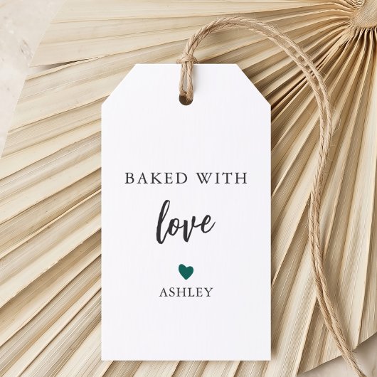 Elke Kleur Hart Gebakken Met Liefde Label, Thuisge Cadeaulabel