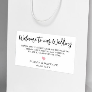 Elke Kleur Hart Minimalistische Eenvoudige Trouw W Rechthoekige Sticker