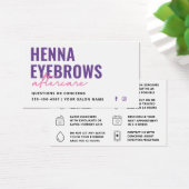 Elke kleur Henna Brows Brows Tint Aftercare Kaart (Bureau)
