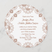 Elke kleur Henna Mandala Style Pattern Weddenschap Kaart (Voorkant / Achterkant)