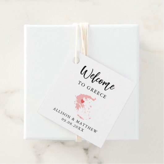 Elke Kleur in Griekenland Welkomsttas van het huwe Bedankjes Labels (In situ)