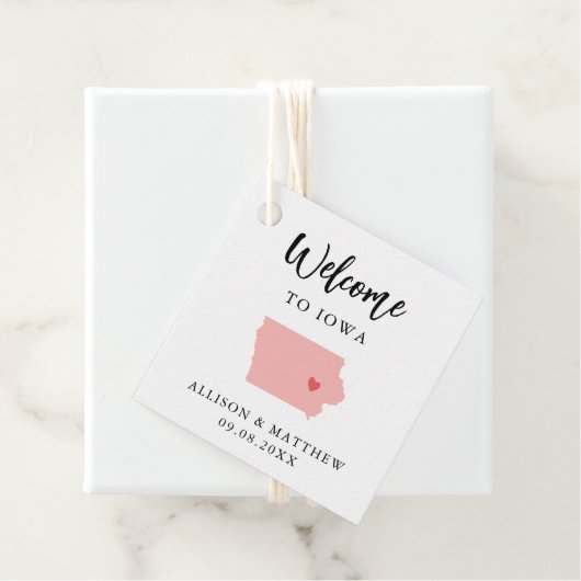 Elke Kleur Iowa Weddenschap Welkomsttas Bedankjes Labels (In situ)