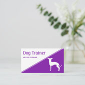 Elke kleur Italiaanse Greyhound Dog Trainer Visitekaartje (Staand voorkant)