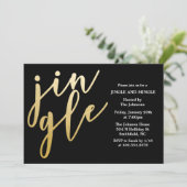 ELKE KLEUR - Jingle en Mingle Vakantie uitnodiging (Staand voorkant)