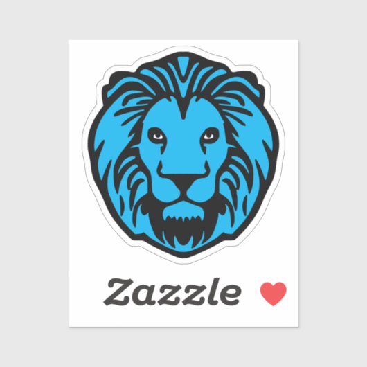 Elke kleur Lion Head Sticker (Vel)