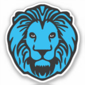 Elke kleur Lion Head Sticker (Voorkant)