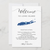 Elke Kleur Long Island Huwelijks Welkom Itinerariu (Voorkant)