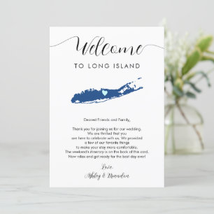 Elke Kleur Long Island Huwelijks Welkom Itinerariu