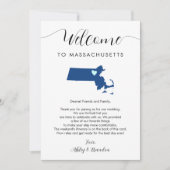 Elke kleur Massachusetts bruiloft welkom route (Voorkant)
