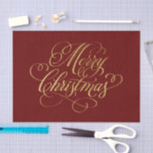 Elke kleur Merry Christmas Gold Tissue Paper Tissuepapier (Craft)