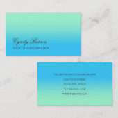 Elke kleur met Aqua Gradiënt Visitekaartje (Voorkant / Achterkant)