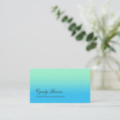 Elke kleur met Aqua Gradiënt Visitekaartje (Staand voorkant)