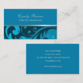 Elke kleur met blauw Visitekaartje in het blauw-ma (Voorkant / Achterkant)