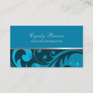 Elke kleur met blauw Visitekaartje in het blauw-ma