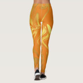 Elke kleur met gouden marmering leggings (Achterkant)