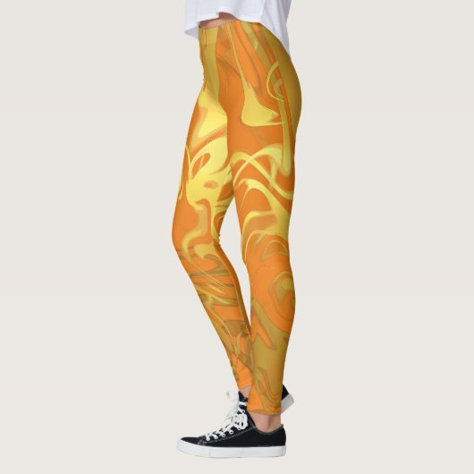 Elke kleur met gouden marmering leggings (Links)