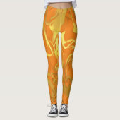 Elke kleur met gouden marmering leggings (Voorkant)