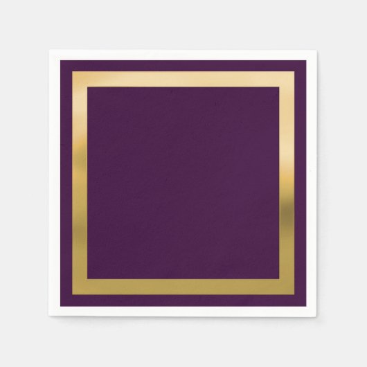 Elke kleur met "Gouden" rand Servet (Voorkant)