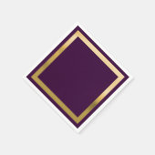 Elke kleur met "Gouden" rand Servet (Hoek)