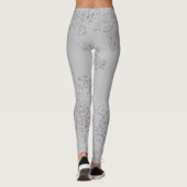 Elke kleur met iriserend chrysant leggings (Achterkant)